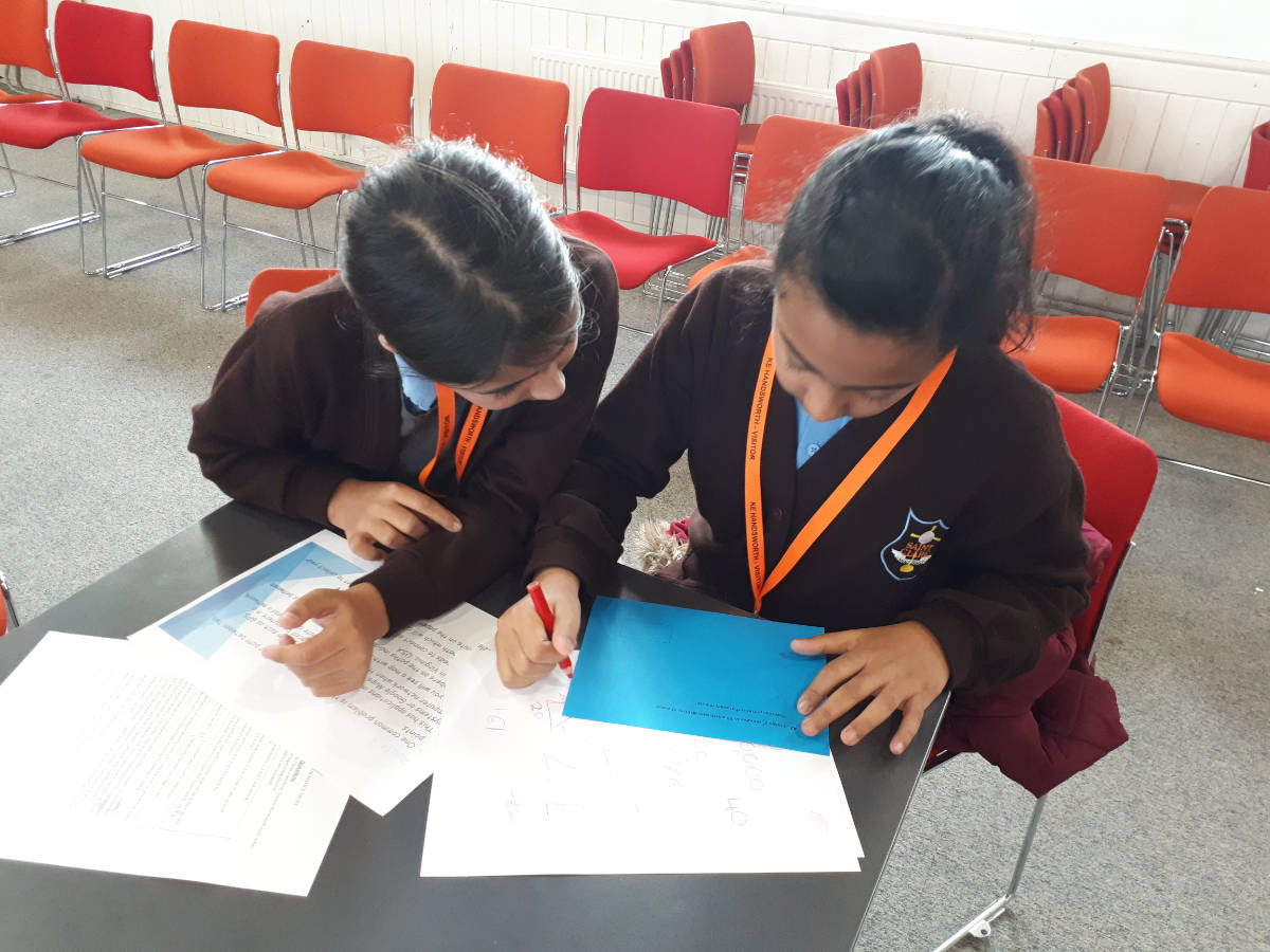 Children studying